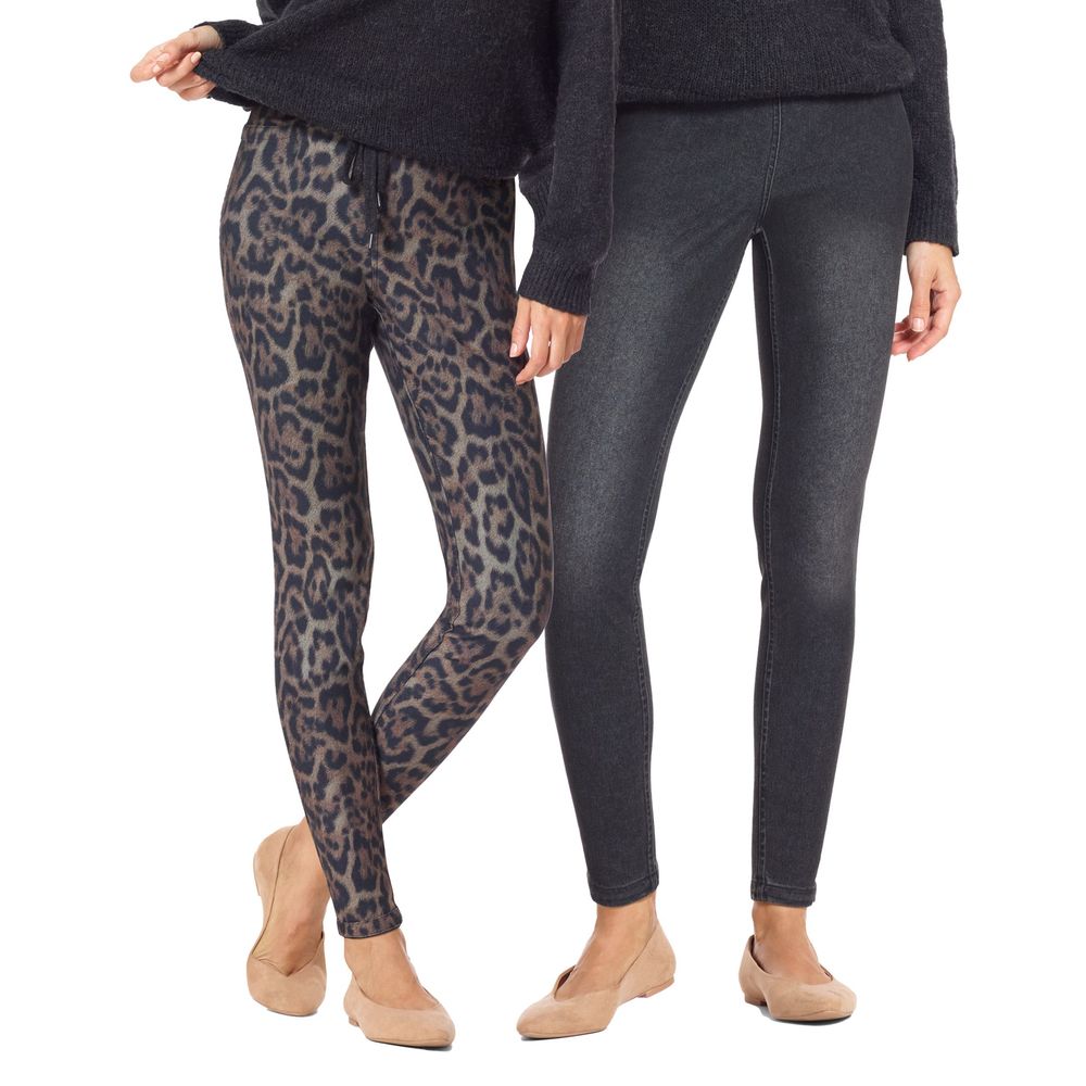 Hue Women's Reversible Denim High Rise Leggings